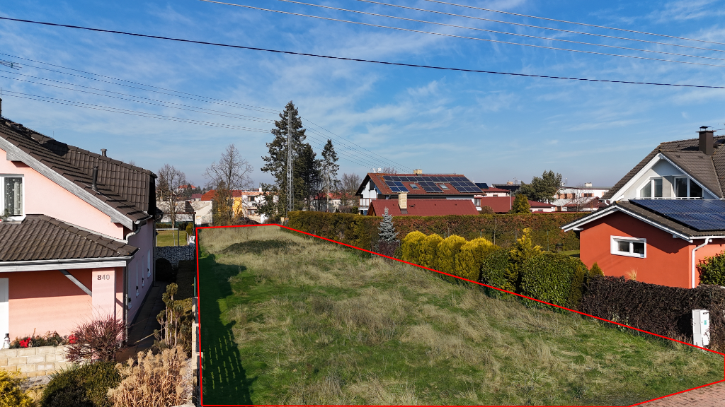 Letecký pohled na pozemek 2